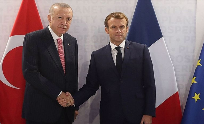 Erdoğan ile Macron arasında telefon görüşmesi