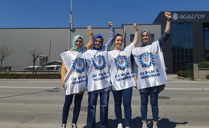 Sendikaya üye oldukları için işten atılan Acarsoy tekstil işçisi kadınlar: Bütün kadınlar için direniyoruz