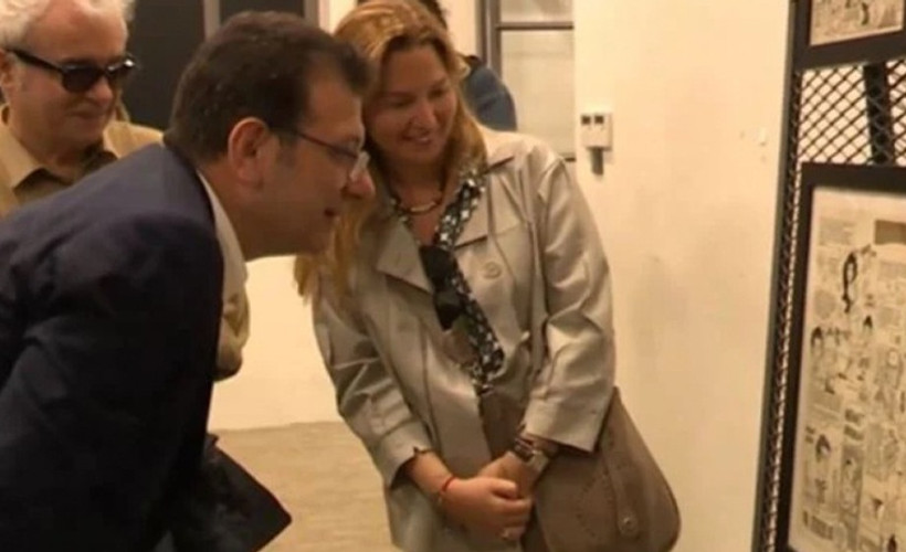 Gazhane Müzesi'ni ziyaret eden İmamoğlu: Biri benim de böyle bir karikatürümü çizer mi?