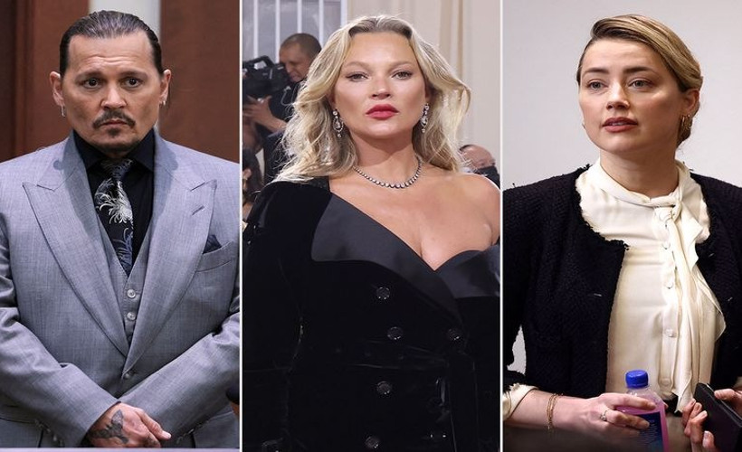 Johnny Depp, Amber Heard davası: Depp'in eski sevgilisi Kate Moss tanık olarak dinlendi