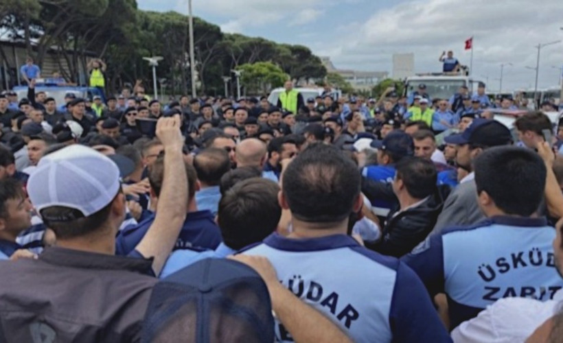 İBB ve Üsküdar Belediyesi zabıtaları arasında kavga