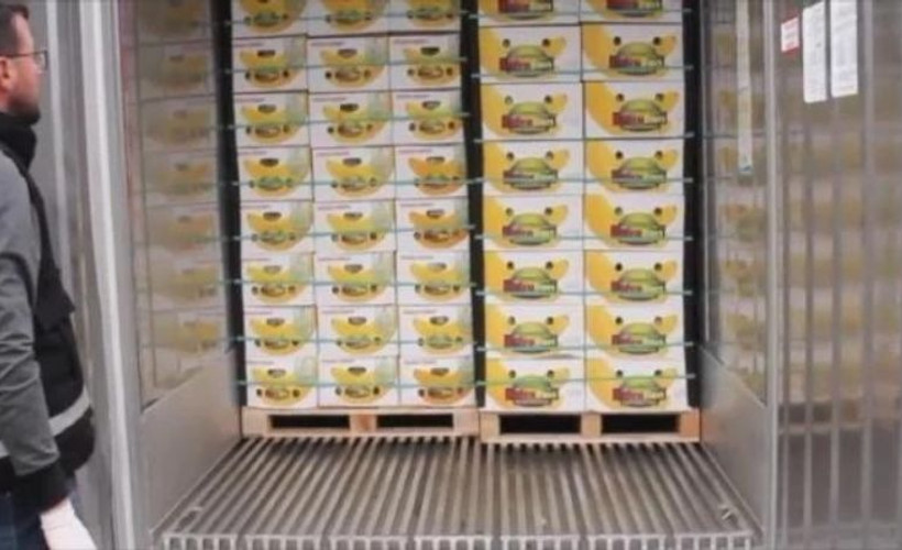 Ekvador'da bir 'muz konteyneri' vakası daha: Varış yeri Mersin Limanı olan 845 kilo eroin yakalandı