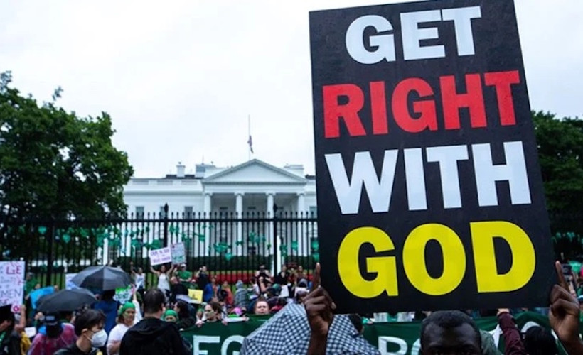 Beyaz Saray önünde gösteri: Kürtajı yasallaştırın