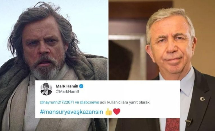 Mark Hamill'den 'Mansur Yavaş kazansın' paylaşımı