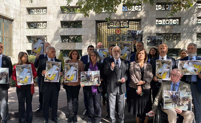 HDP'li vekiller Habip Eksik için Meclis Başkanlığı'na yürüdü