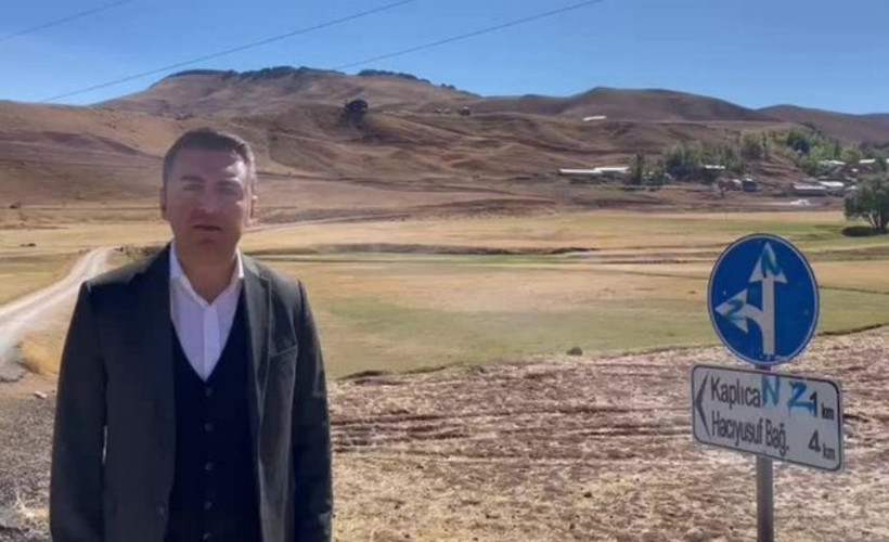 DEVA Partili Avşar'dan video: Alevi köyüne giderken asfalt kesiliyor
