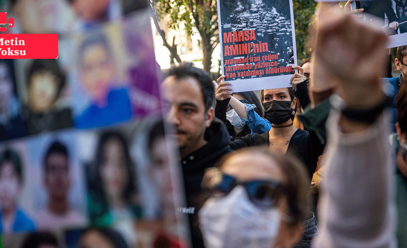 İran Konsolosluğu önünde yine eylem vardı