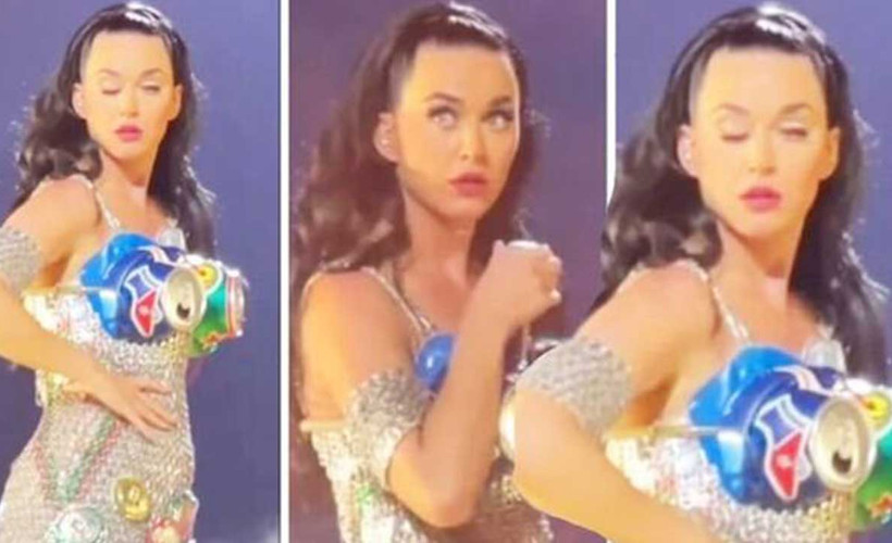 Katy Perry'den açıklama: 'Gözüm düşmedi, şovun parçasıydı'