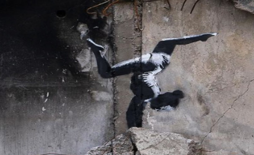 Gizemli sanatçı Banksy, Ukrayna'da