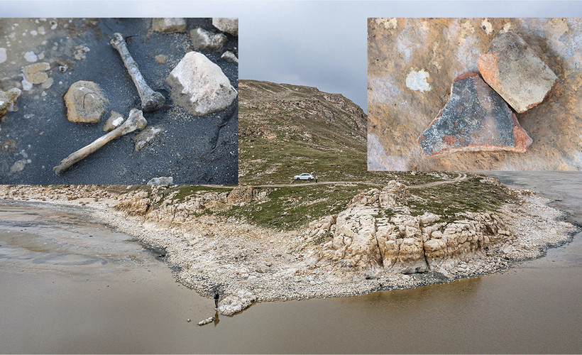 Van Gölü çekildi, Urartu dönemine ait tapınma alanı ortaya çıktı