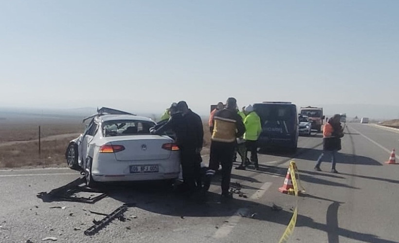 Konya'daki trafik kazasında iki kişi öldü
