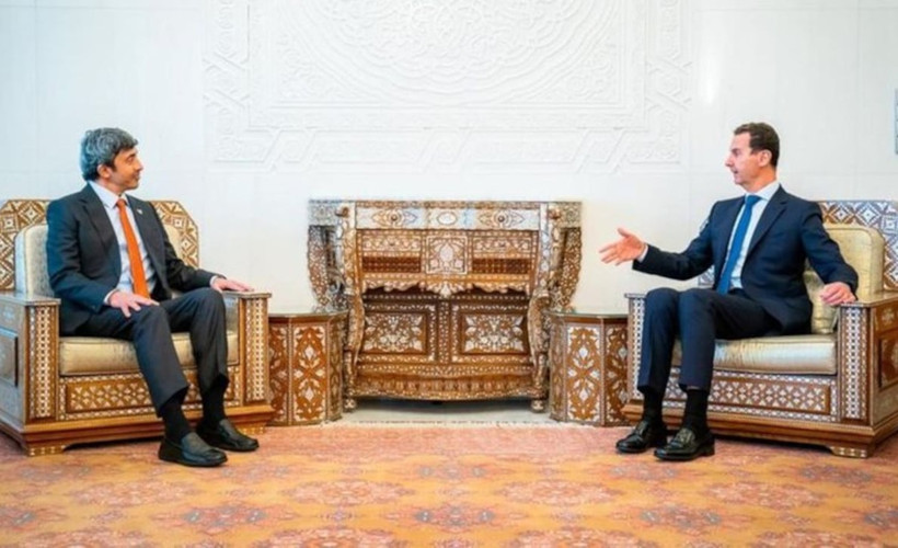 Beşar Esad, BAE Dışişleri Bakanı'nı Şam'da ağırladı