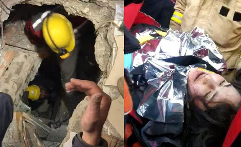 11 yaşındaki Cudi, 147 saat sonra enkazdan kurtarıldı