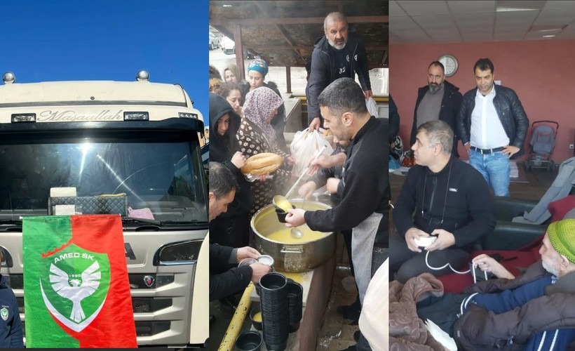 Amedspor'dan tesislerde depremzedelere destek