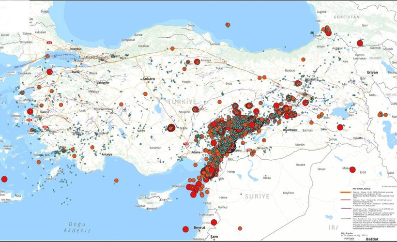 1 ayda 13 bin deprem oldu