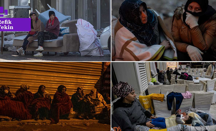 8 Mart'ı deprem bölgesinde karşılayan kadınlar