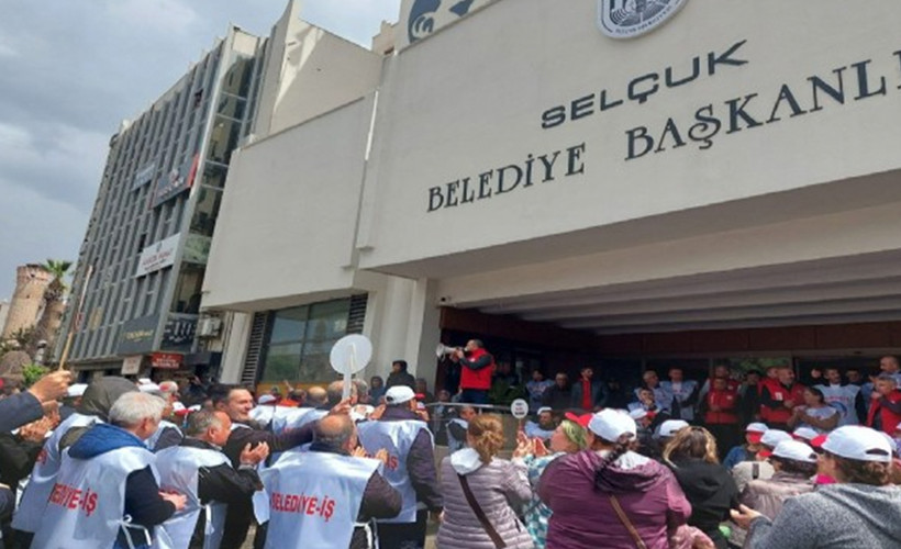 Selçuk Belediyesi işçileri greve 'evet' dedi