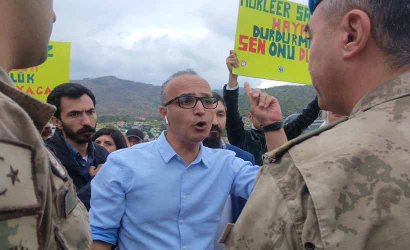 TİP Mersin adayı Hakan Güneş, Akkuyu protestosunda gözaltına alındı