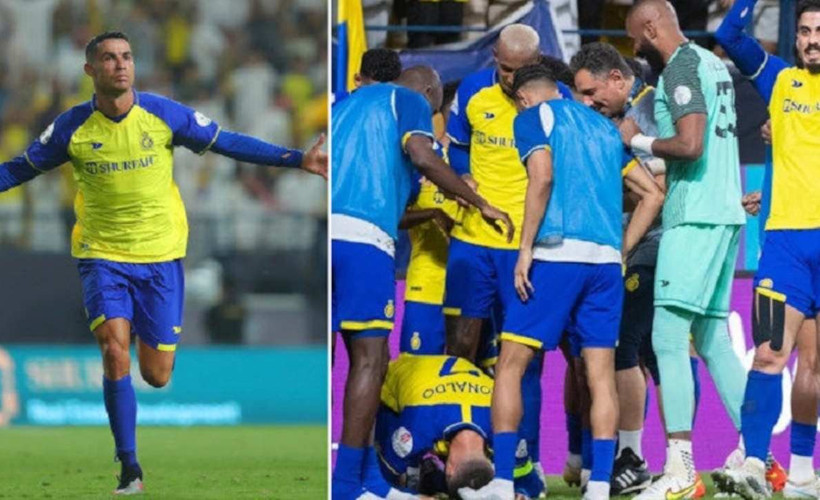 Cristiano Ronaldo golünü 'secde' ederek kutladı