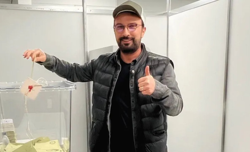 Tarkan seçimlerin ikinci turu için oy kullandı