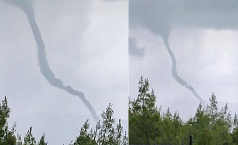 Muğla'da sağanak sonrası hortum oluştu