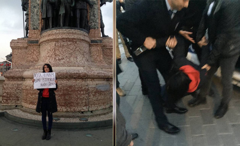 Taksim'de Yüksel direnişi gözaltısı