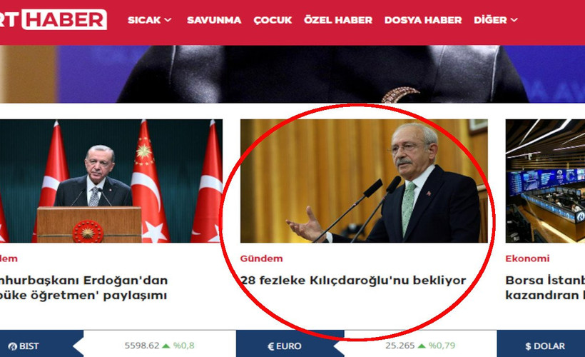 TRT'den '28 fezleke Kılıçdaroğlu'nu bekliyor' haberi