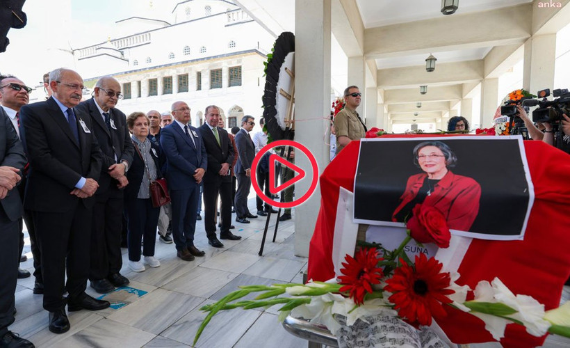 CHP Genel Başkanı Kemal Kılıçdaroğlu Suna Kan'ın cenaze törenine katıldı