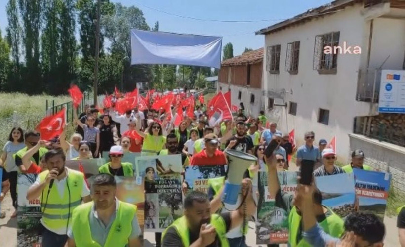 Tokat Valiliği önünce maden protestosu: Yaylamızı vermeyiz