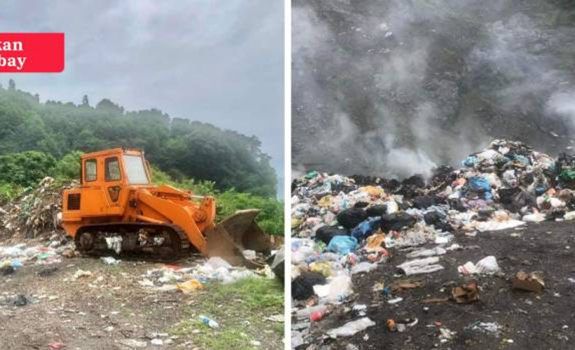 Artvin'in Üçkardeş köyünde çöp isyanı: 'Zehir solumak istemiyoruz'