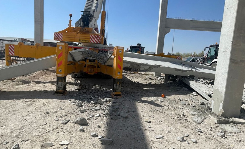 Niğde'de iş cinayeti: Üzerine beton kiriş düşen işçi öldü
