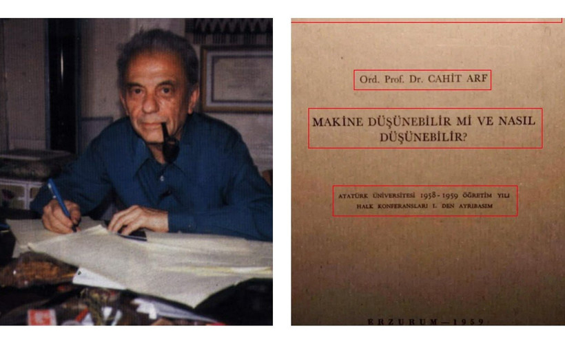Ordinaryus Profesör Cahit Arf'ın 1958'de yapay zeka konulu bir konferans verdiği iddia edildi