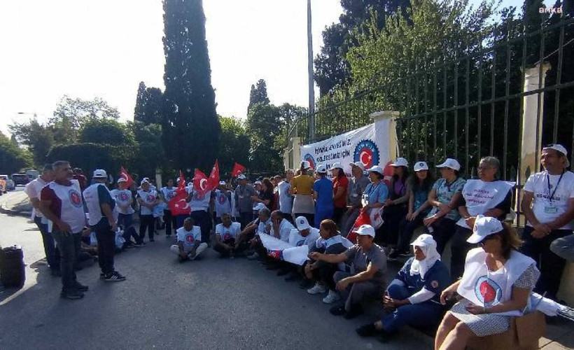 Sözü verilen ödemeler yapılmadı: Ege Üniversitesi işçileri yeniden eylem başlattı