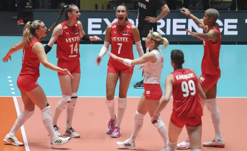 Türkiye A Milli Kadın Voleybol Takımı'ndan 5'te 5: Brezilya'yı 3-0 yendiler