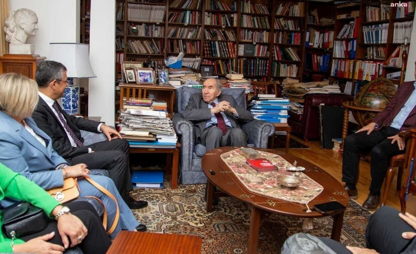 Özgür Özel'den Altan Öymen'e ziyaret
