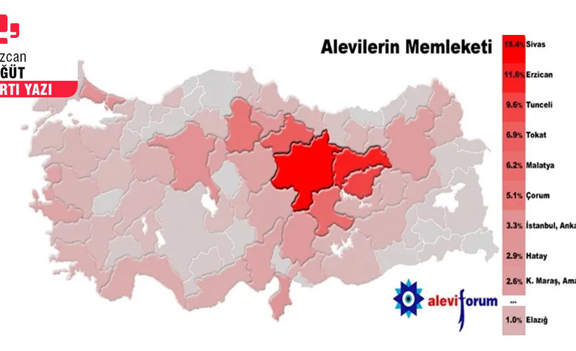 Alevi yerleşimleri ve nüfus haritaları