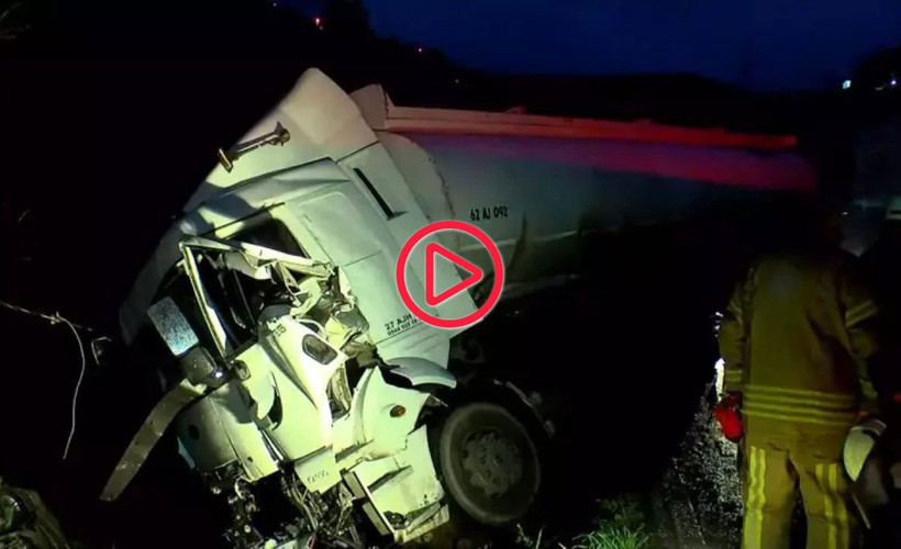 Sarıyer'de çöp kamyonu ve tır çarpıştı: Bir ölü, iki yaralı