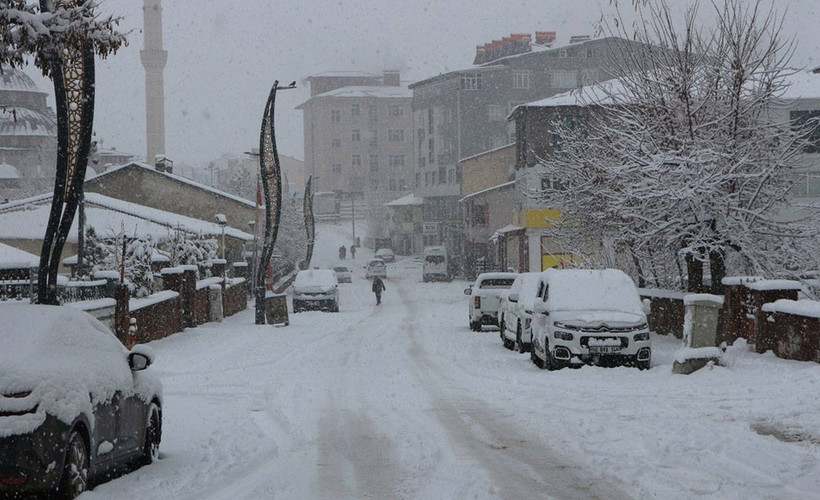 Bingöl'de kar yağışı etkili oluyor: 10 köy yolu ulaşıma kapandı