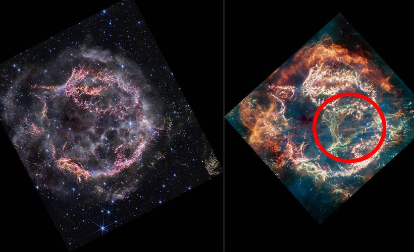 NASA, teleskoplarıyla süpernova kalıntısındaki 'Yeşil Canavar'ın izini sürüyor