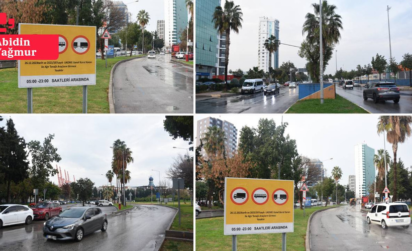 Mersin Limanı için hafriyat kamyonları belediyeye ait yolları kullanamayacak
