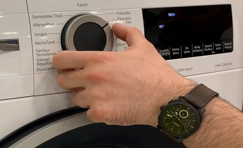 Çamaşır makinesine 1 bardak ondan koyun ** Koku ve kireç tümüyle yok oluyor