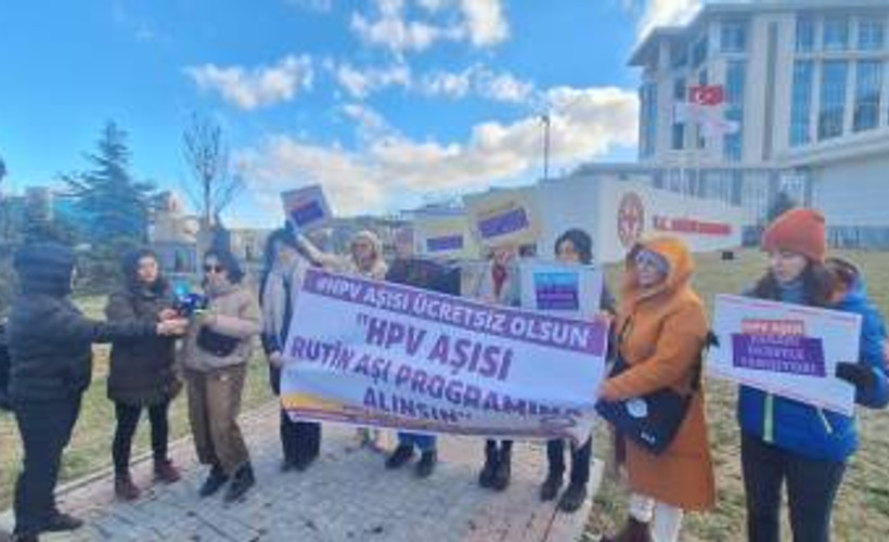 Ankara'da 'HPV aşısı' için basın açıklaması