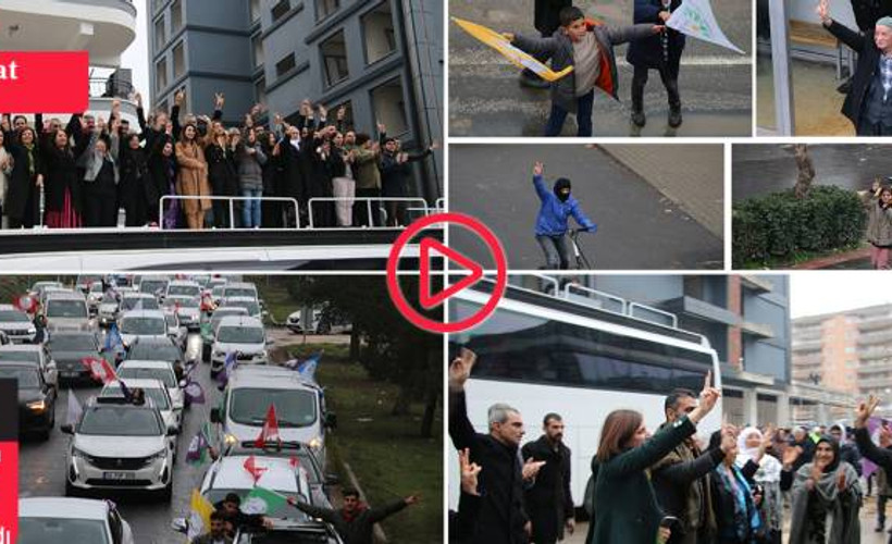 DEM Parti'den Diyarbakır adaylarına coşkulu karşılama