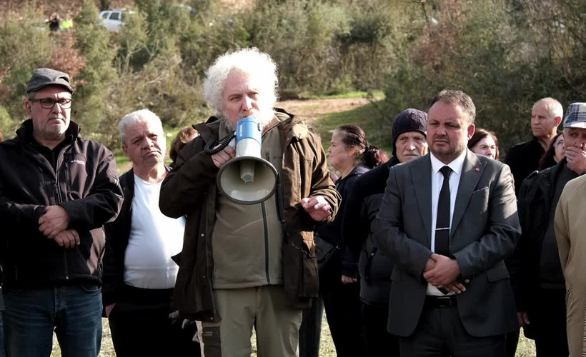 Muğla Ula'da beton santrali protestosuna AKP'liler de katıldı