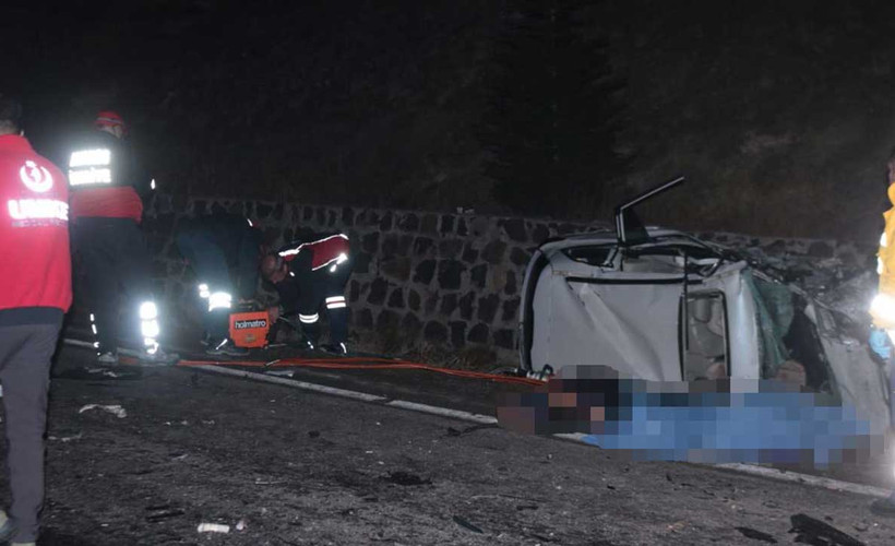 Nevşehir'de zincirleme kaza: Üç ölü, altı yaralı