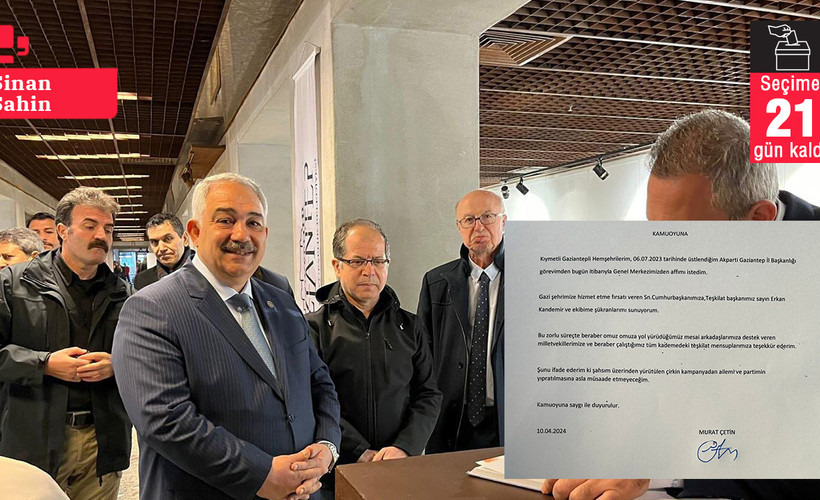 AKP Antep il başkanı istifa etti