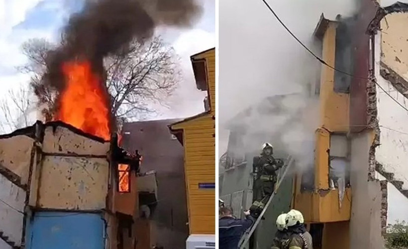 Fatih'te iki katlı binada yangın: Bir ölü