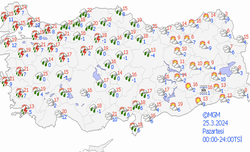 Meteoroloji’den sağanak yağış ve fırtına uyarısı: Hava sıcaklıkları azalıyor