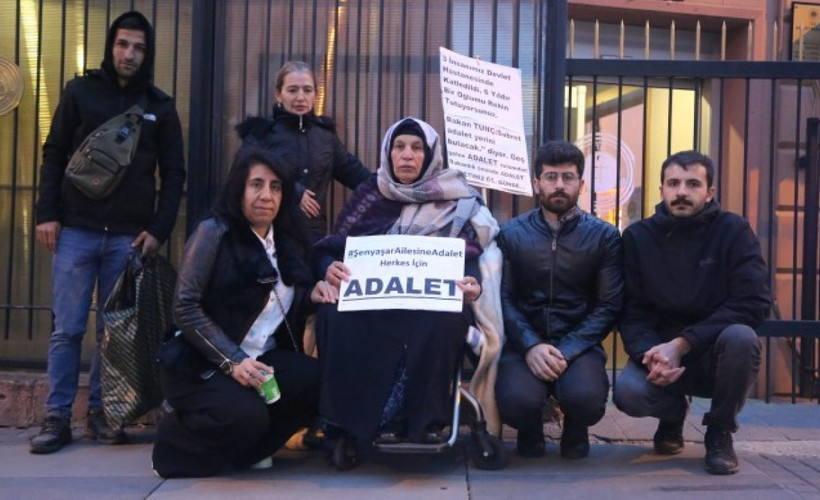 Adalet Nöbeti'ni sürdüren Şenyaşar'a Ankaralılardan destek