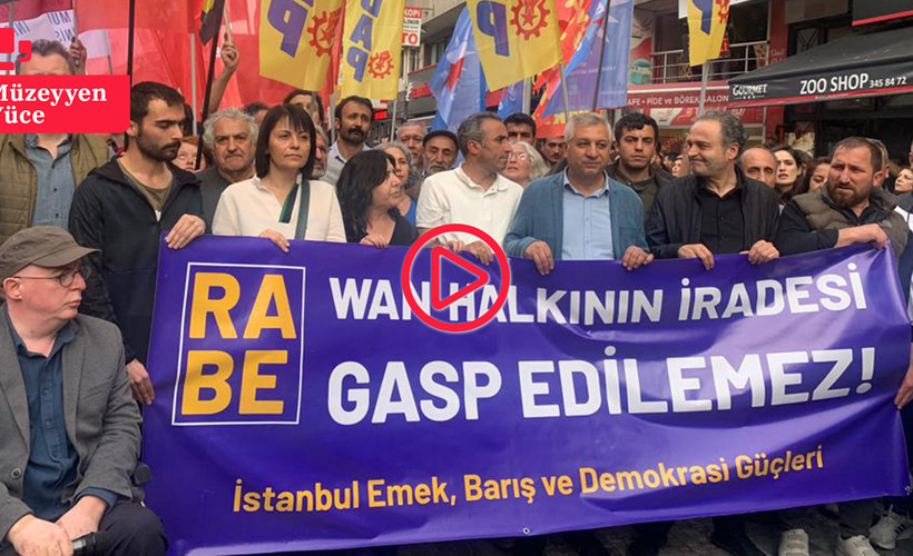 İstanbul’da Van eylemi: 'Halkın iradesi gasp edilemez'